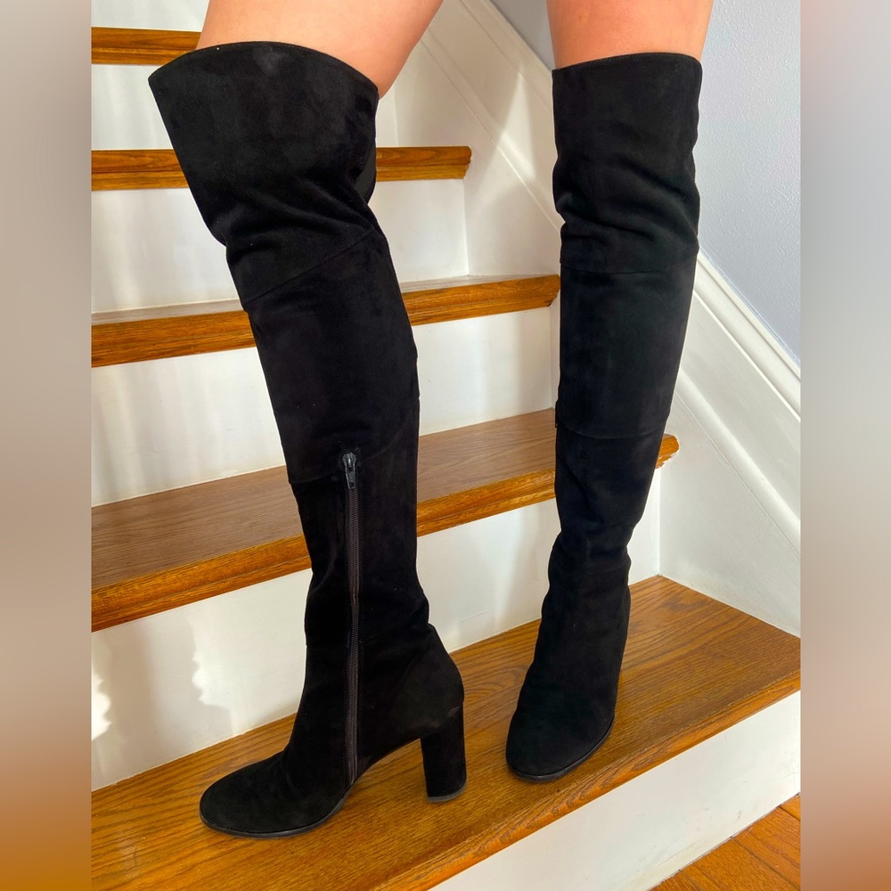Suede over-the-knee boots